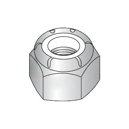 Nylon Insert Lock Nut, 1/4-20, 316 Stainless Steel, Not Graded, Plain, 1500 PK